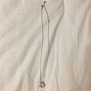 Swarovski Silver Crystal Heart Reversible Necklace